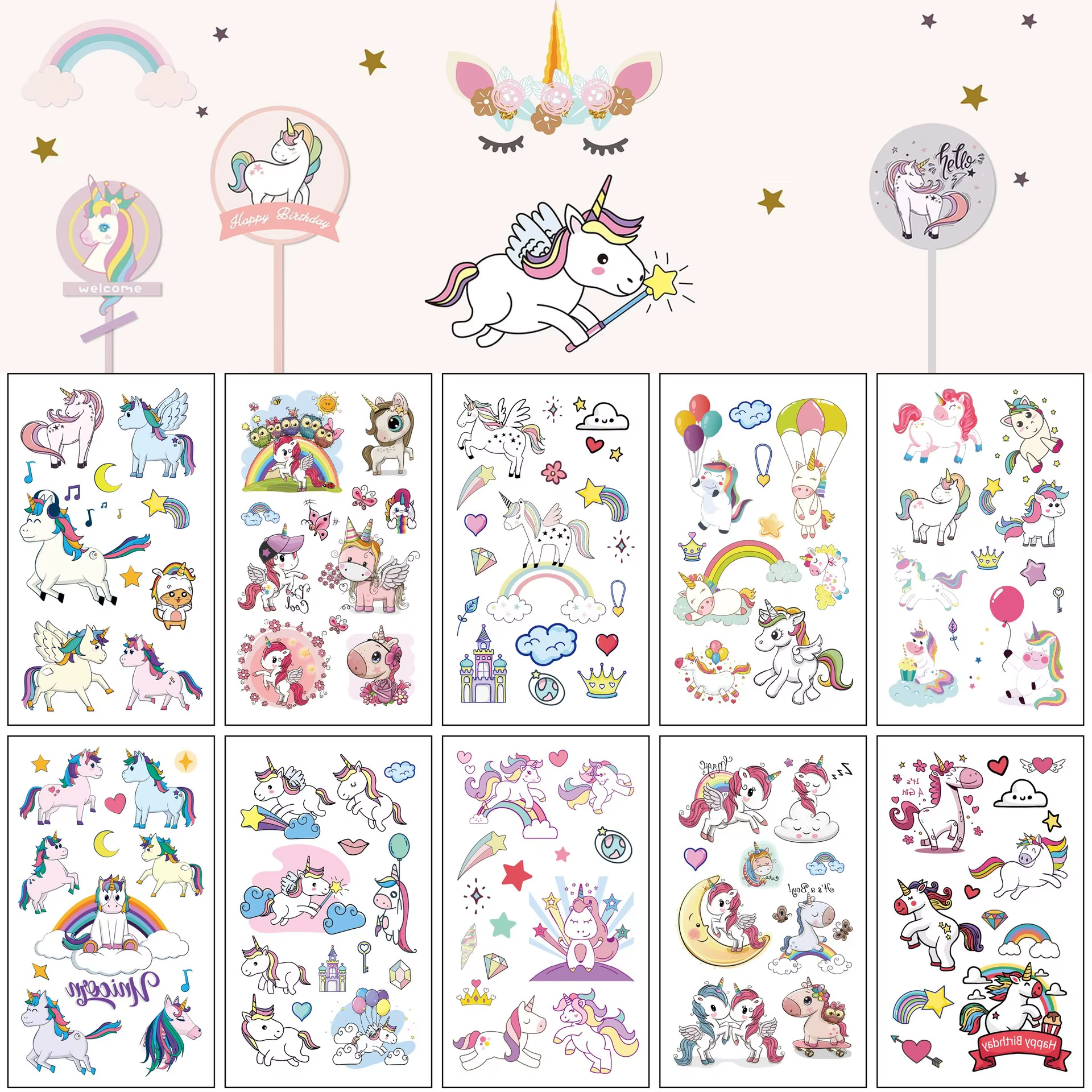 Kit tatuagem infantil variedade